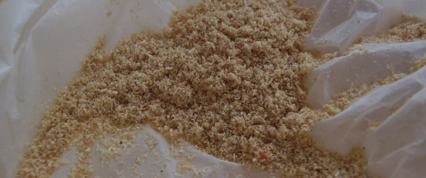 Sawdust for experimenting